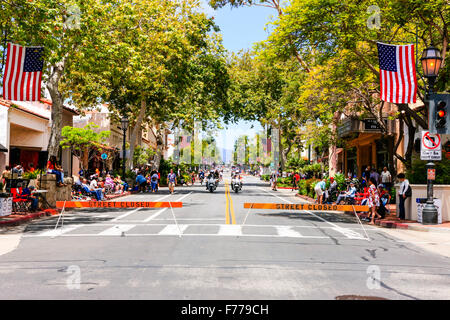 4. Juli parade auf der State Street in Santa Barbara Kalifornien Stockfoto