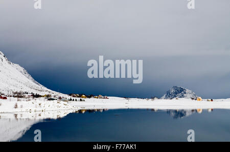 Ländliches Motiv aus Lofoten, Norwegen Stockfoto