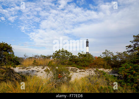 Licht Haus auf Fire Island, New York Stockfoto