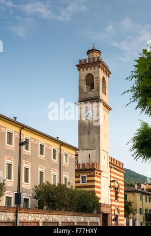 Turm in Castelletto di Brenzone (Gardasee, Italien) Stockfoto