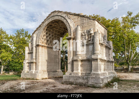 Ruinen von Glanum, Washington square Arch, römische Wahrzeichen, Saint Remy de Provence, Frankreich Stockfoto