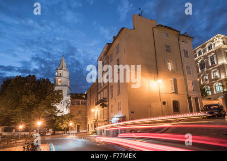 Notre-Dame des Accoules, Uhrturm, Marseille Stockfoto
