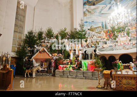 Weihnachtskrippe Krippe setzt Stockfoto