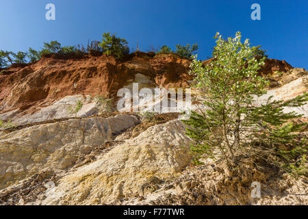 Rustel Colorado, Ocker, Luberon, Provence, Frankreich Stockfoto