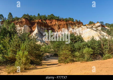 Rustel Colorado, Ocker, Luberon, Provence, Frankreich Stockfoto