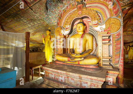 Buddish Cave Tempel Dambulla, Sri Lanka, Kandy Provinz, UNESCO-Weltkulturerbe Stockfoto