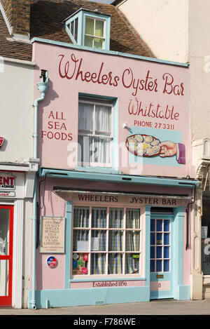 Wheeler es Oyster Bar, High Street, Whitstable, Kent, England, Vereinigtes Königreich Stockfoto