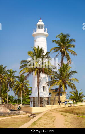 Sri Lanka - Galle, Küste mit Leuchtturm Stockfoto