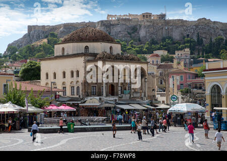 Monastiraki-Platz, Athen, Griechenland, Mittwoch, 23. September 2015. Stockfoto