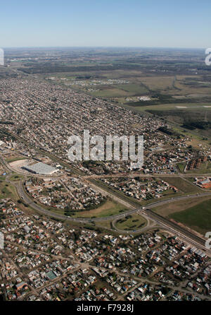 Buenos Aires, Argentinien. 3. August 2015. Westlichen Teil von Buenos Aires aufgezeichnet während des Fluges über die Stadt. © César García/Pazifik Mariño Presse/Alamy Live-Nachrichten Stockfoto