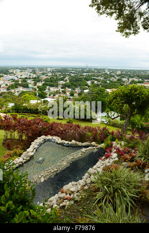 Blick auf die Stadt Ponce von der Serralles-Burg. Ponce, Puerto Rico. Territorium der USA. Karibik-Insel. Stockfoto