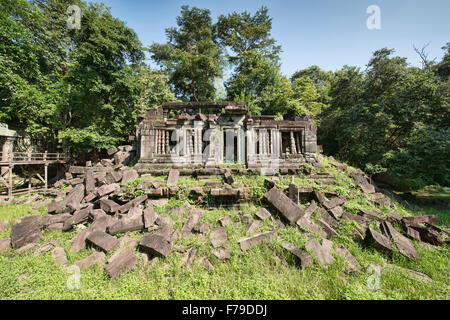 Die versteckten Dschungel-Tempel Beng Mealea, Siem Reap, Kambodscha Stockfoto