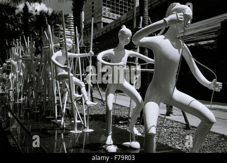 Reisen Fotografie - Urban Street Art in Bangkok, Thailand in Südostasien im Fernen Osten. Chiaroscuro Bizarre Stockfoto