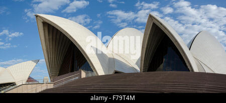 Panoramabild des Opernhauses von Sydney in New South Wales, Australien Stockfoto