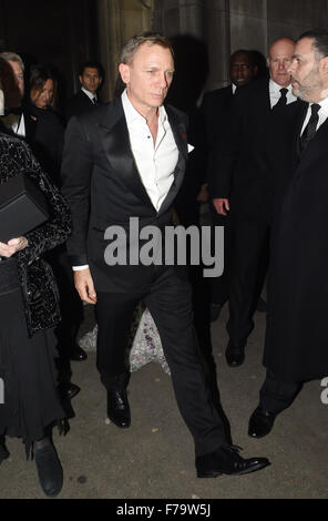 James Bond "Spectre" after-Party in das British Museum - Abfahrten mit: Daniel Craig Where: London, Vereinigtes Königreich bei: 27. Oktober 2015 Stockfoto
