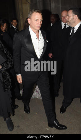 James Bond "Spectre" after-Party in das British Museum - Abfahrten mit: Daniel Craig Where: London, Vereinigtes Königreich bei: 27. Oktober 2015 Stockfoto