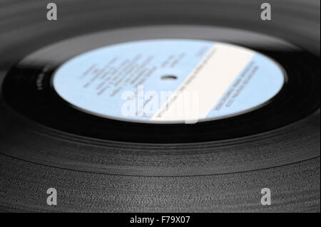 Alte Vinyl Record, Nahaufnahme, flachen DOF Stockfoto