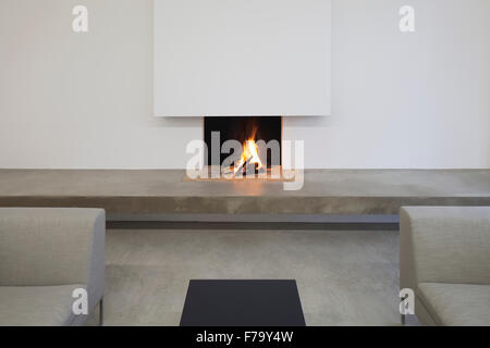 Feuer Design Associates gefunden in moderne Familie nach Hause 2013 statt Stockfoto