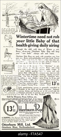 1920er Jahre Werbung. Anzeige datiert 1923 Werbung Otterburn Rig für baby Stockfoto