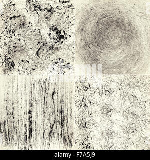 Reihe von abstrakten Hand gemalt Kunst Hintergründe, selbst gemacht Stockfoto