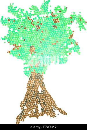 Baum-Logo-Symbol Stock Vektor