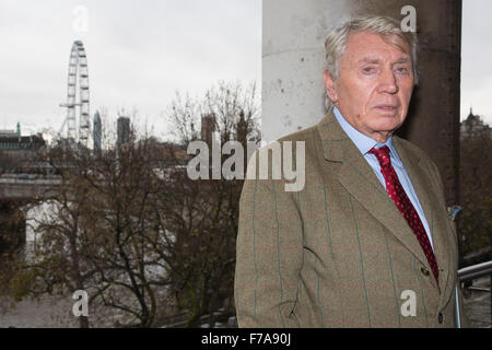 London, UK. 27. November 2015. Im Bild: Don McCullin. Drücken Sie Start Foto London 2016, Event der internationalen Fotografie wieder ausgetragen im Somerset House, nachdem es im Jahr 2015 von Fariba Farshad und Michael Benson gegründet wurde. 80 der weltweit führenden Galerien wird an dieser Veranstaltung teilnehmen und legendären Kriegsfotografin wurde angekündigt als Foto London Meister der Fotografie. Er wird das Thema einer Sonderausstellung in Zusammenarbeit mit Hamiltons Galerie sein. Photo London 2016 läuft vom 19. bis 22. Mai 2016. Stockfoto