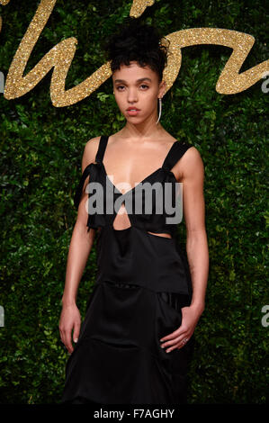 FKA Zweige bei den British Fashion Awards 2015 in London Stockfoto