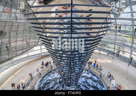 Reichstag Glaskuppel in Berlin Stockfoto