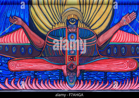 Berlin: Die East Side Gallery Stockfoto