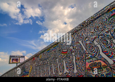 Berlin: Die East Side Gallery Stockfoto