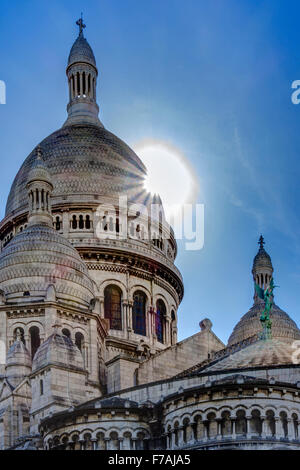 Basilika Sacre Coeur, Paris, Frankreich. Stockfoto