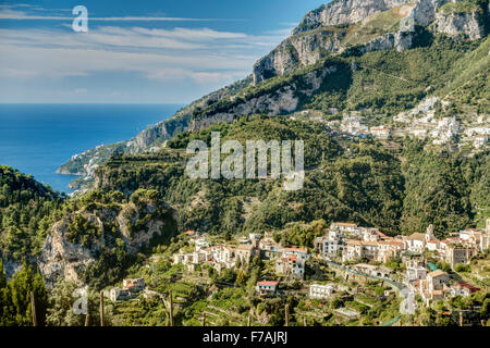 Amalfi-Ansicht von Ravello, Italien Stockfoto