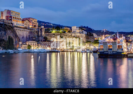 Marina Piccola, Sorrent, Italien Stockfoto