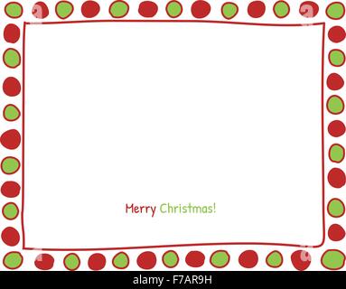 Weihnachten-Kreis-Grenze. Stock Vektor