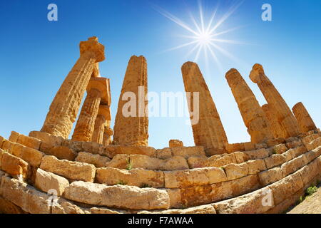 Agrigento - Tempel der Hera im Tal der Tempel (Valle dei Templi), Agrigento (Girgenti), Sizilien, Italien-UNESCO Stockfoto