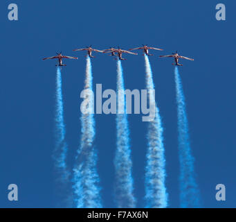 Royal Australian Air Force Roulettes an Warbirds in Down Under 2015, Temora, NSW, Australien. Stockfoto