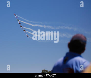 Royal Australian Air Force Roulettes an Warbirds in Down Under 2015, Temora, NSW, Australien. Stockfoto