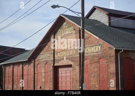 industrielle Gebäude aus rotem Backstein, Columbia, Lancaster, Pennsylvania, USA Stockfoto