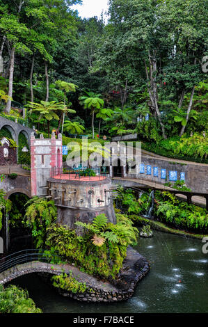 Der tropische Garten Monte Palace in Funchal (Jardim Tropical Monte Palace), Madeira Stockfoto