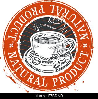 Kaffee, Espresso Vektor-Logo Design-Vorlage. Drink oder Tasse Symbol Stock Vektor