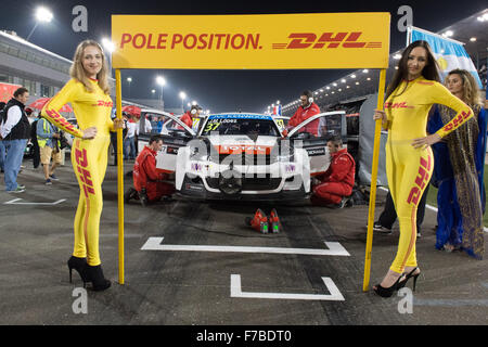 Losail, Katar. 27. November 2015, Jose Maria Lopez Start Startplatz für Rennen 1 der letzten Runde der World Touring Car Championship in Losail Circuit Credit: Tom Morgan/Alamy Live News Stockfoto