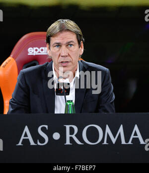 Italien. 28. November 2015. Als Rom-Trainer Rudi Garcia traf Journalisten bei Trigoria vor ihrer italienischen Seria A Meisterschaftsspiel gegen A.C. Atalanta Credit: Silvia Lore/Alamy Live News Stockfoto