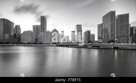 Brickell Skyline in Miami, Florida. Stockfoto