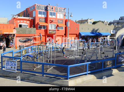 Muscle Beach in Venice, Kalifornien Stockfoto