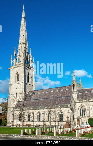 Bodelwyddan Kirche und Kriegsgräber in Nord-Wales Stockfoto