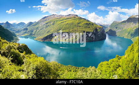 Geiranger Fjord, Norwegen Stockfoto