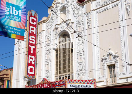 Gebäude von Castro Theater in San Francisco, Kalifornien Stockfoto