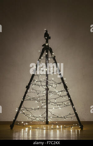 Kamera-Stativ-Weihnachtsbaum Stockfoto