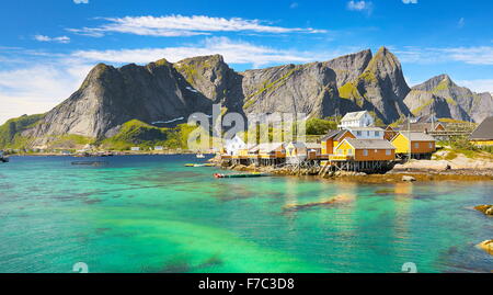 Lofoten-Inseln Landschaft, Moskenes, Norwegen Stockfoto