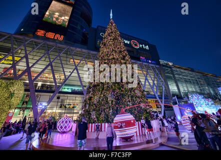 Weihnachten im Central World Plaza in Bangkok, Thailand Stockfoto